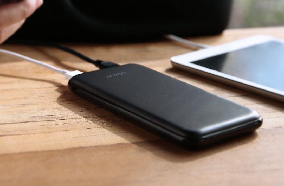 Quick-charge your phone on the go with Aukey’s  power bank