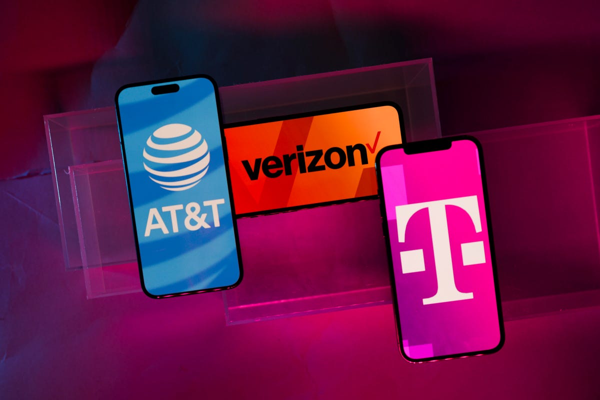 AT&T, Verizon, and T-mobile mobile phones
