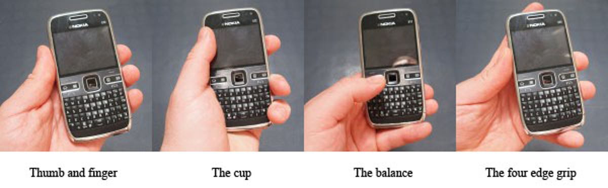 Nokia phone grip methods