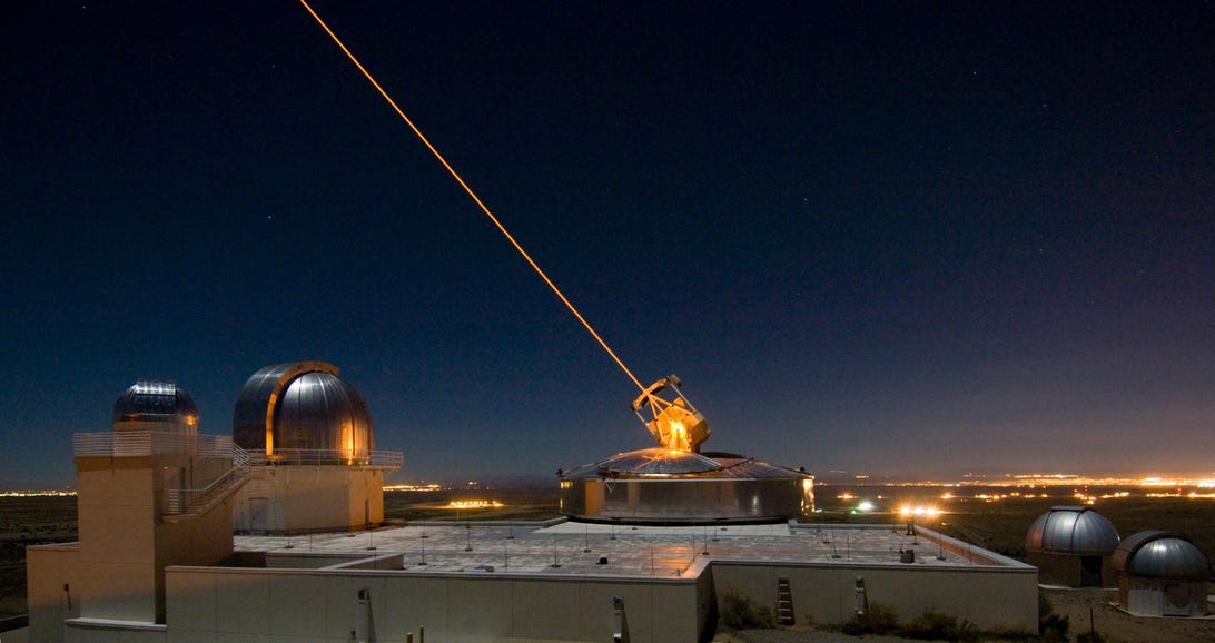Sodium Guidestar laser at Kirtland Air Force Base.