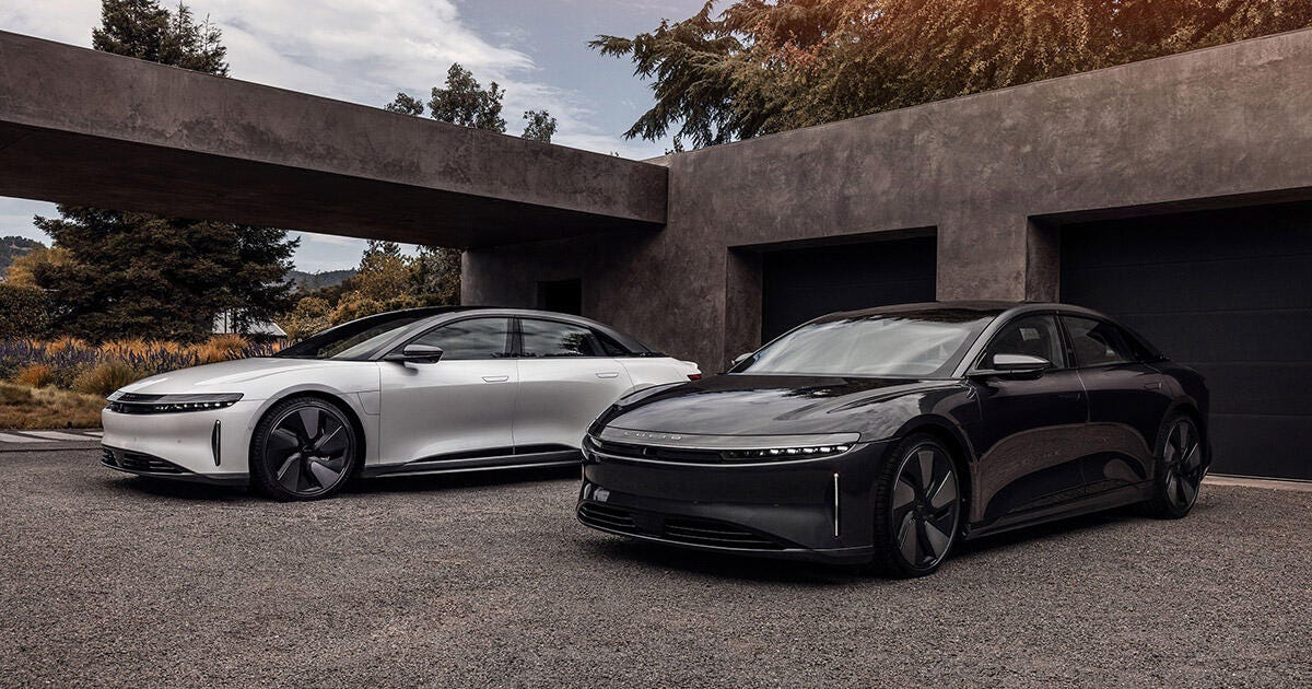 Lucid Air Adds $6,000 Stealth Look Option – CNET