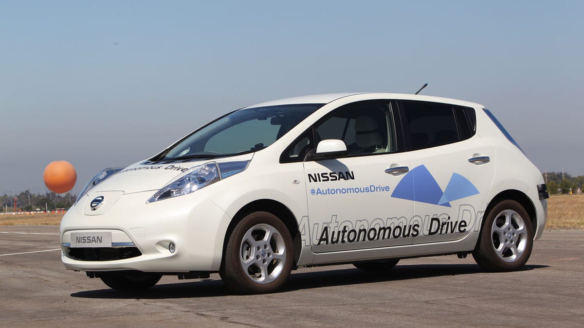 A self-driving Nissan Leaf prototype
