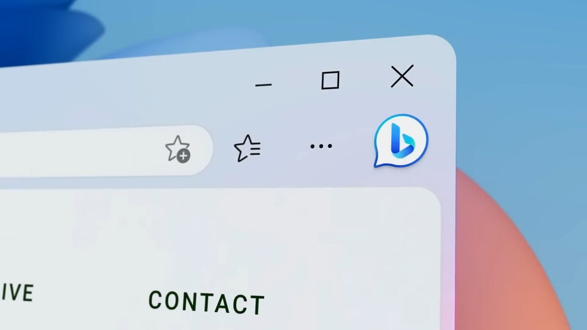Bing icon in a browser