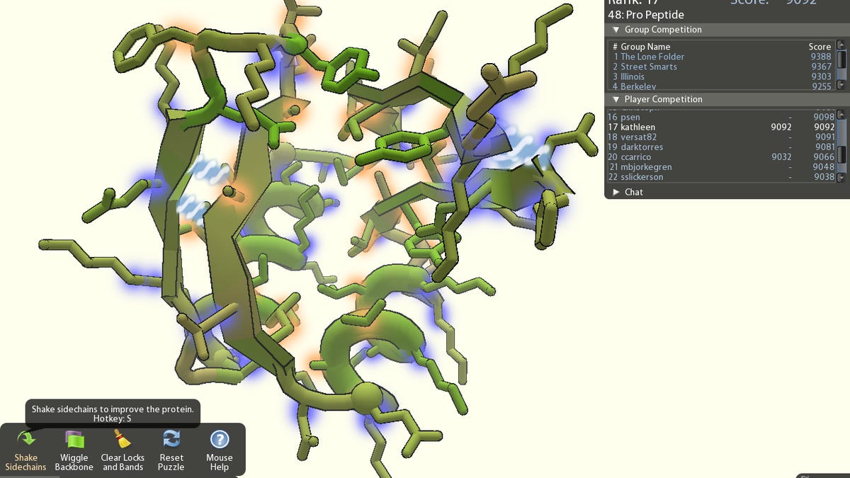 Good at puzzles? Foldit lets you try to design the optimal protein by tweaking many potential configurations.