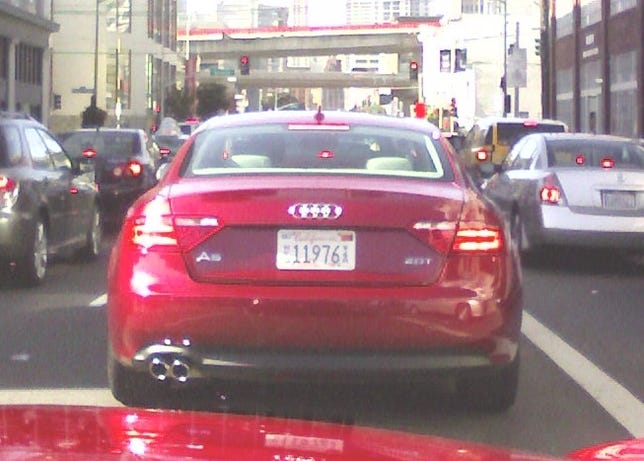 Audi A5 back