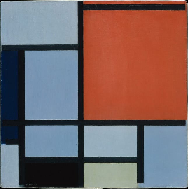 Piet Mondrian's "Composition"