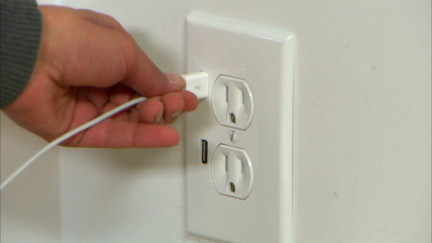 Install a USB wall socket