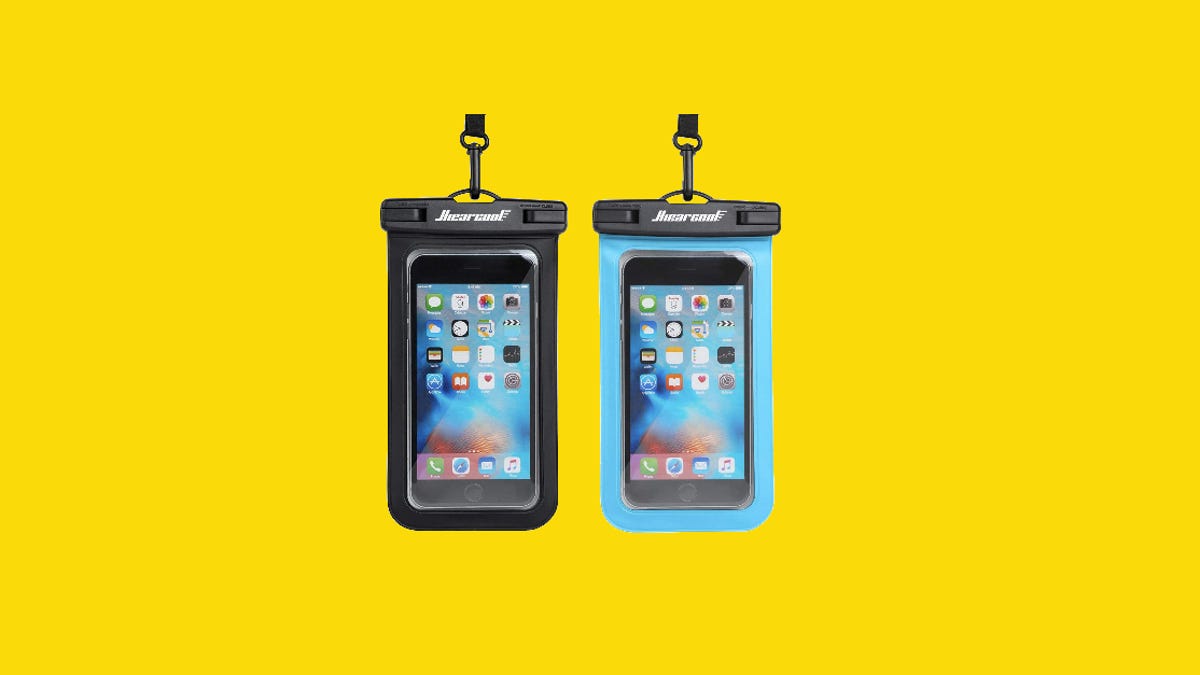 two waterproof phone cases