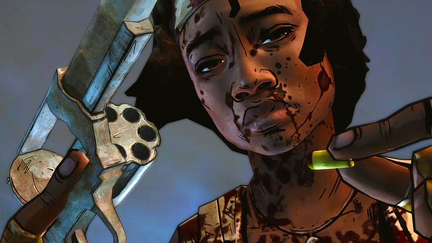 Slaughtering walkers - The Walking Dead: Michonne Episode 1 gameplay