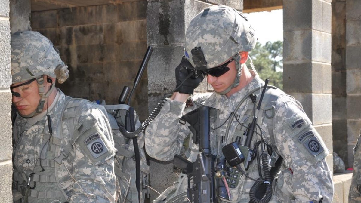 During an exercise at Fort Bragg, N.C., in early March, members of the 82nd Airborne made use of both standard-issue radios and prototypes of Android-based smartphones.