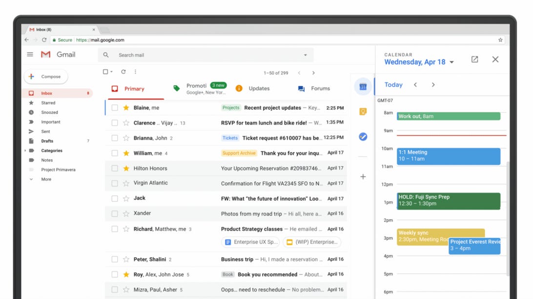 The new Gmail has arrived: Expiring messages, smart nudges and more