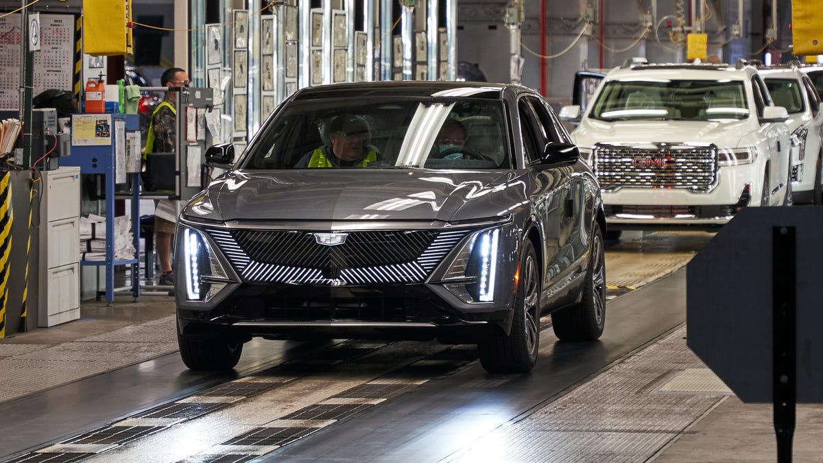 2023 Cadillac Lyriq Production Starts - assembly line