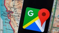 Google Maps logo on smartphone