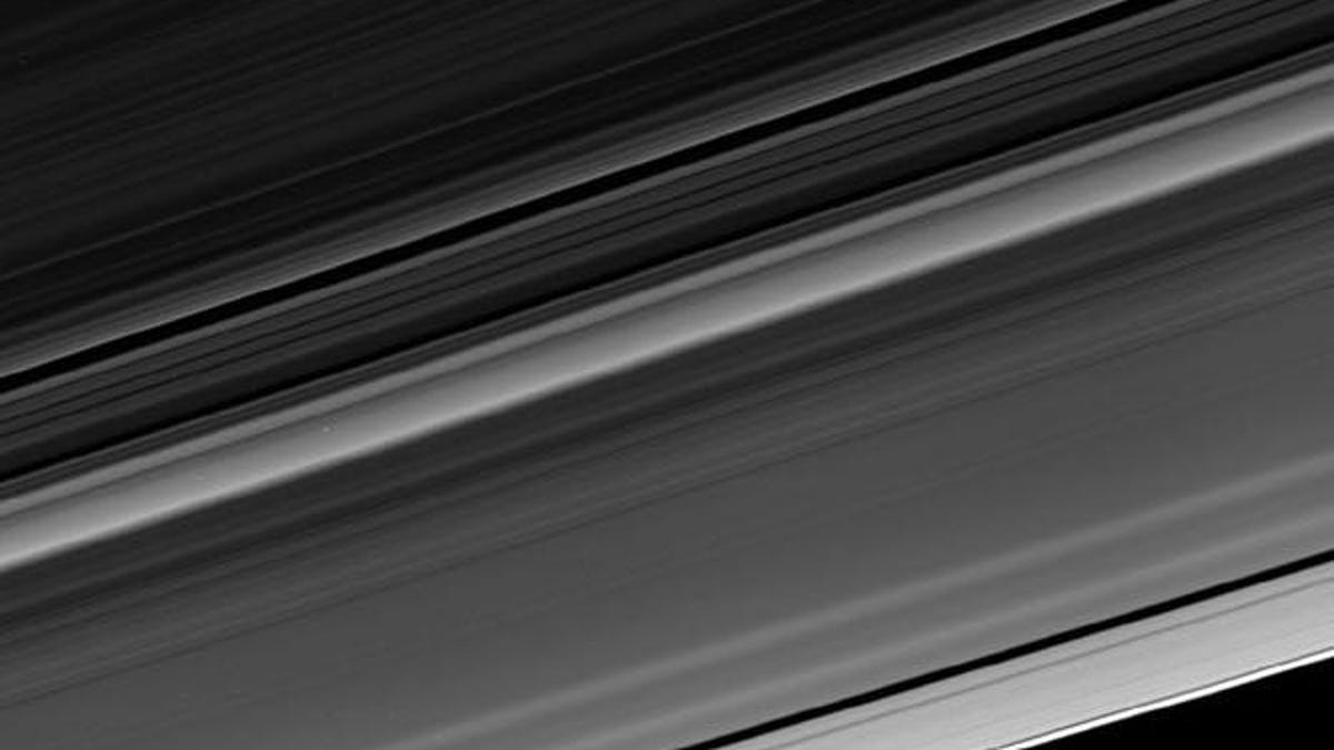 Detail of Saturn&apos;s rings, from a shot Cassini took not long before plunging to its end. The complete image shows the entirety of the main rings.