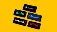 Discovery Plus, Hulu, Paramount Plus, Peacock and Netflix streaming service apps on phones