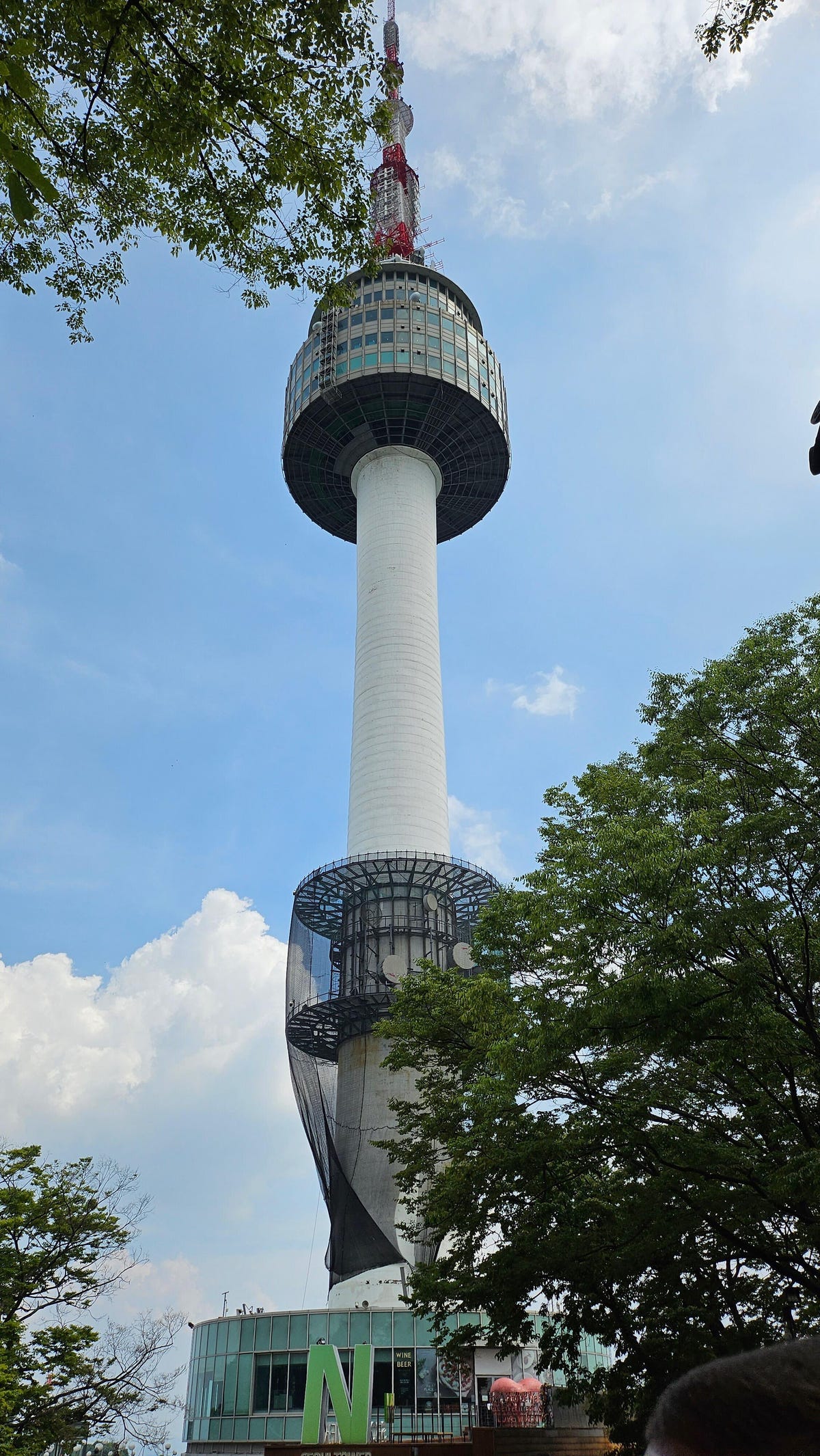 A photo of Namsan Seoul Tower taken on the Galaxy Z Flip 5.