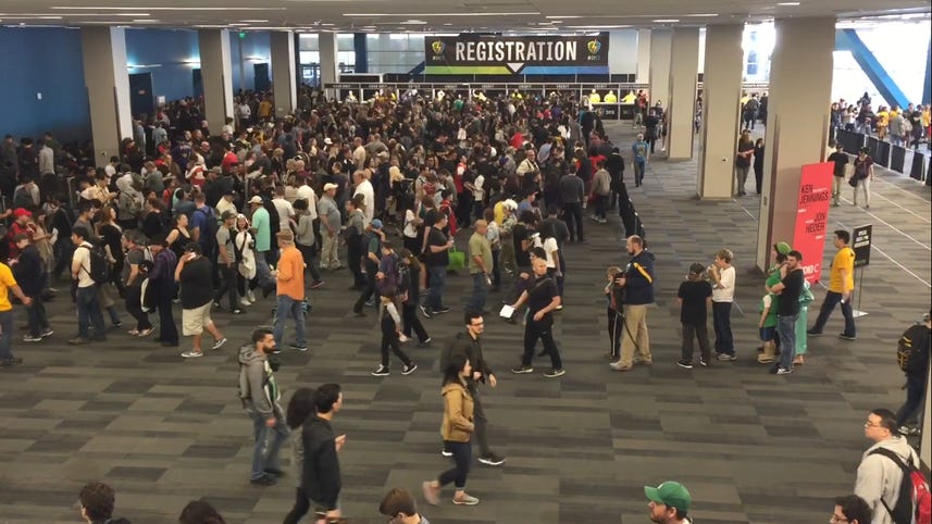 This is the epic line to get into Silicon Valley Comic Con