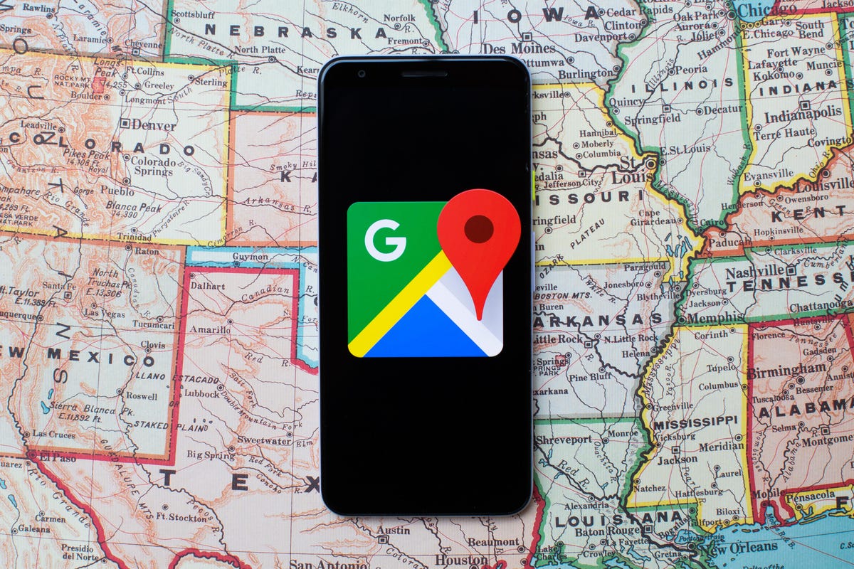 google maps logo connected  phone
