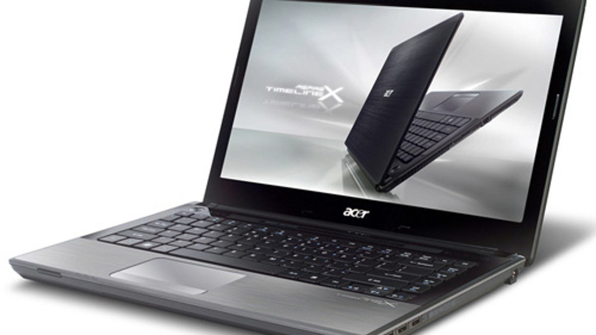 Acer adopts standard-voltage Core i3, i5 CPUs on its Timeline X series.