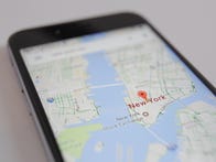 <p>The Google Maps app is seen displaying part of the Manhatten district of New York City on an iPhone on 16 March, 2017. (Photo by Jaap Arriens/NurPhoto via Getty Images)</p>