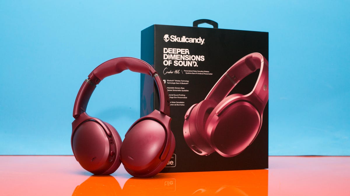 Skullcandy's new Crusher ANC headphones deliver bone-rattling sound with  noise cancellation - CNET