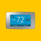 Emerson Sensi Touch Smart Thermostat displaying 72 degrees