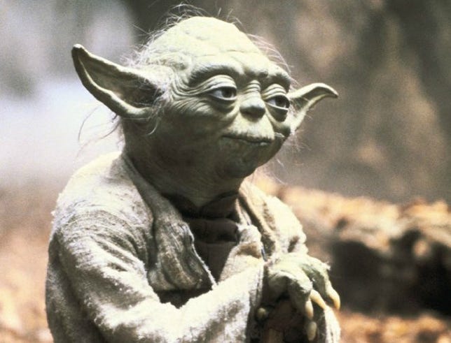 Yoda looking pensive
