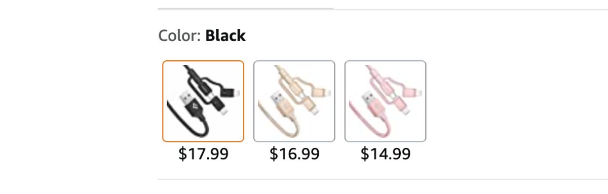 Amazon color options