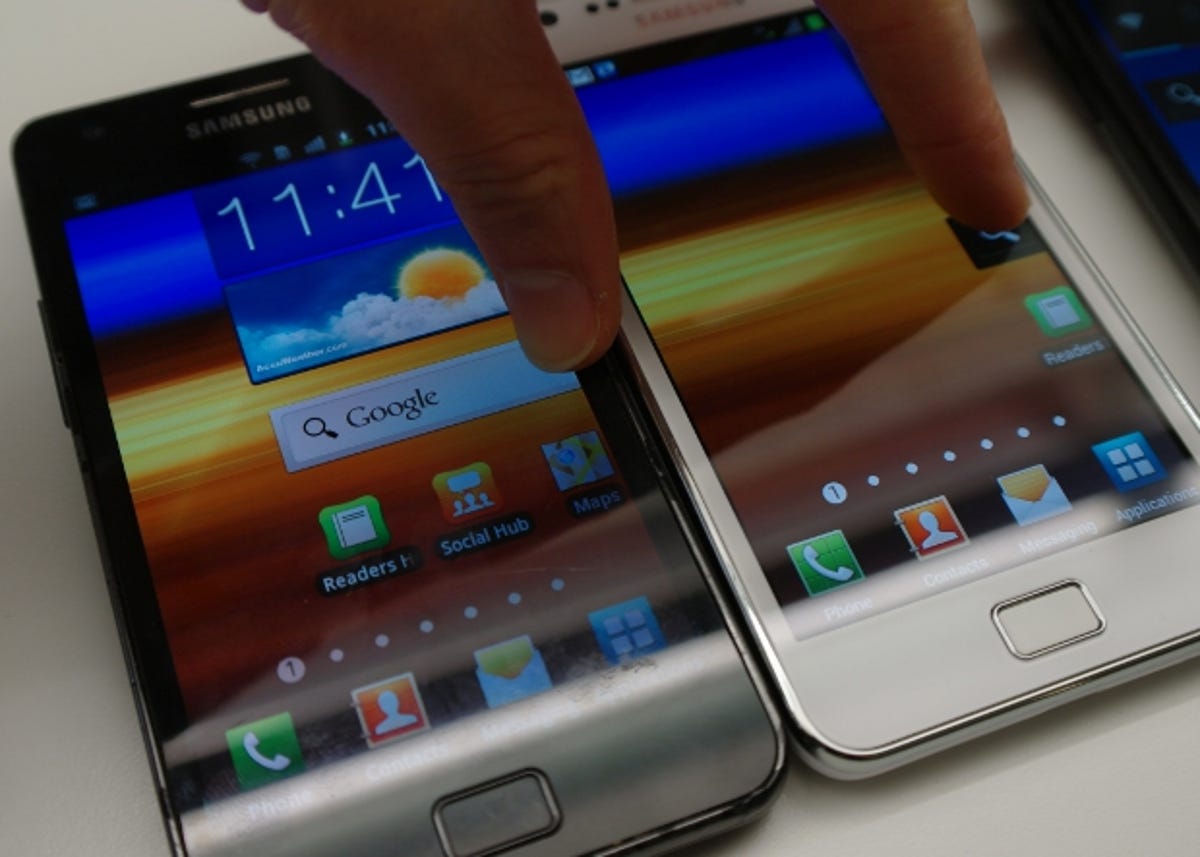 Samsung Galaxy S2 ICS homescreens