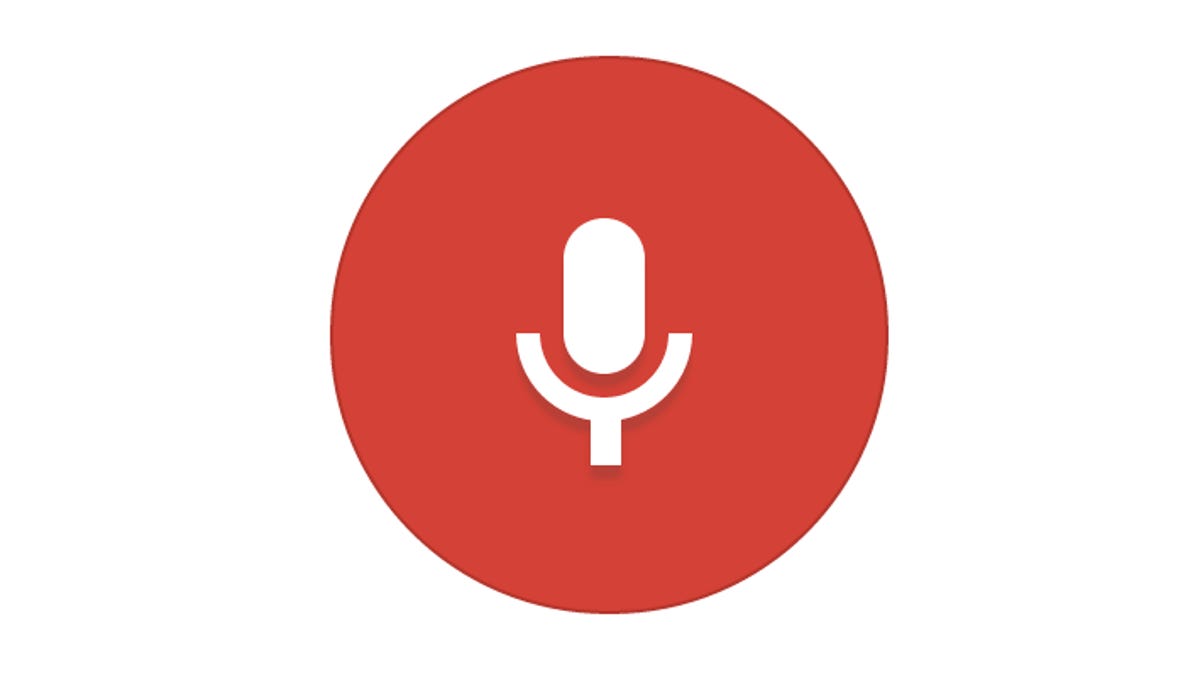Google conversational search microphone icon