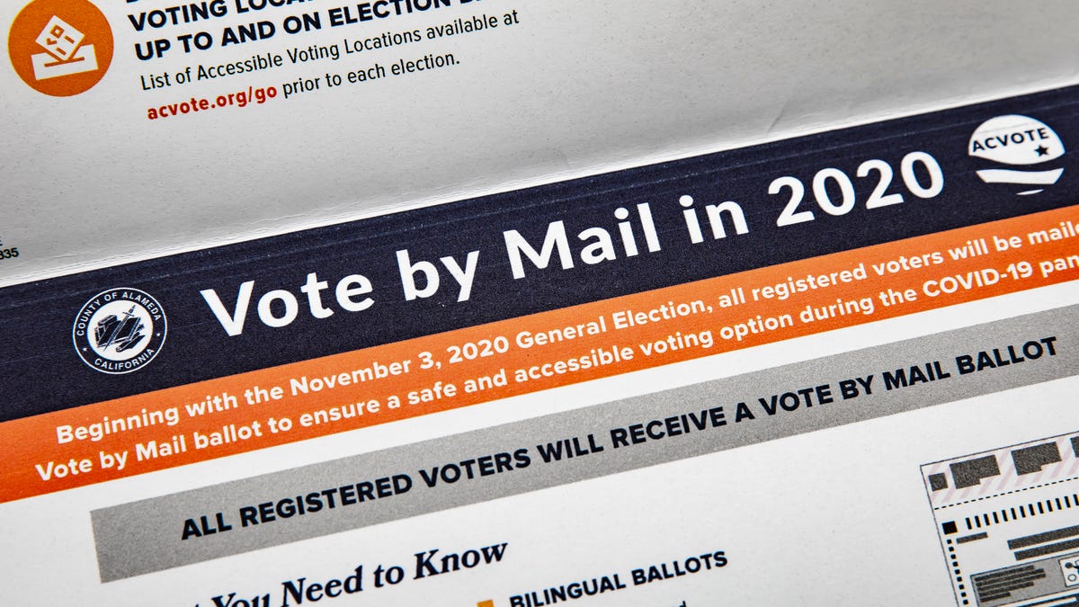A vote-by-mail ballot