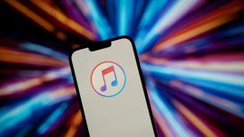 iPhone with music logo