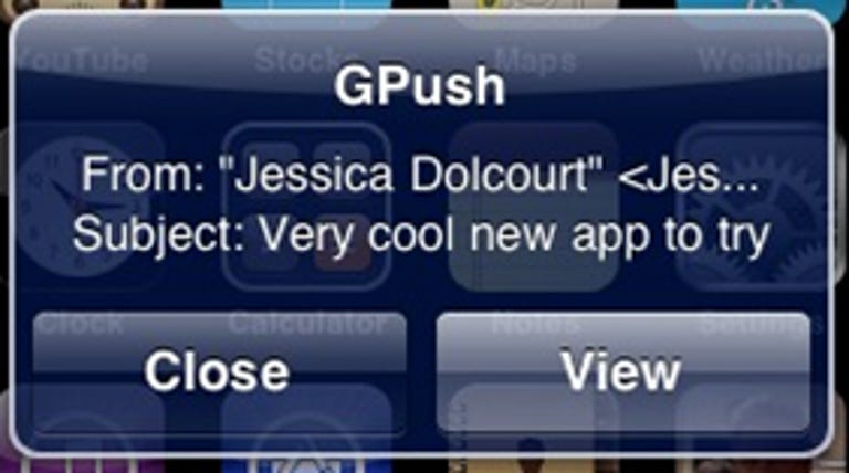 GPush notification on iPhone