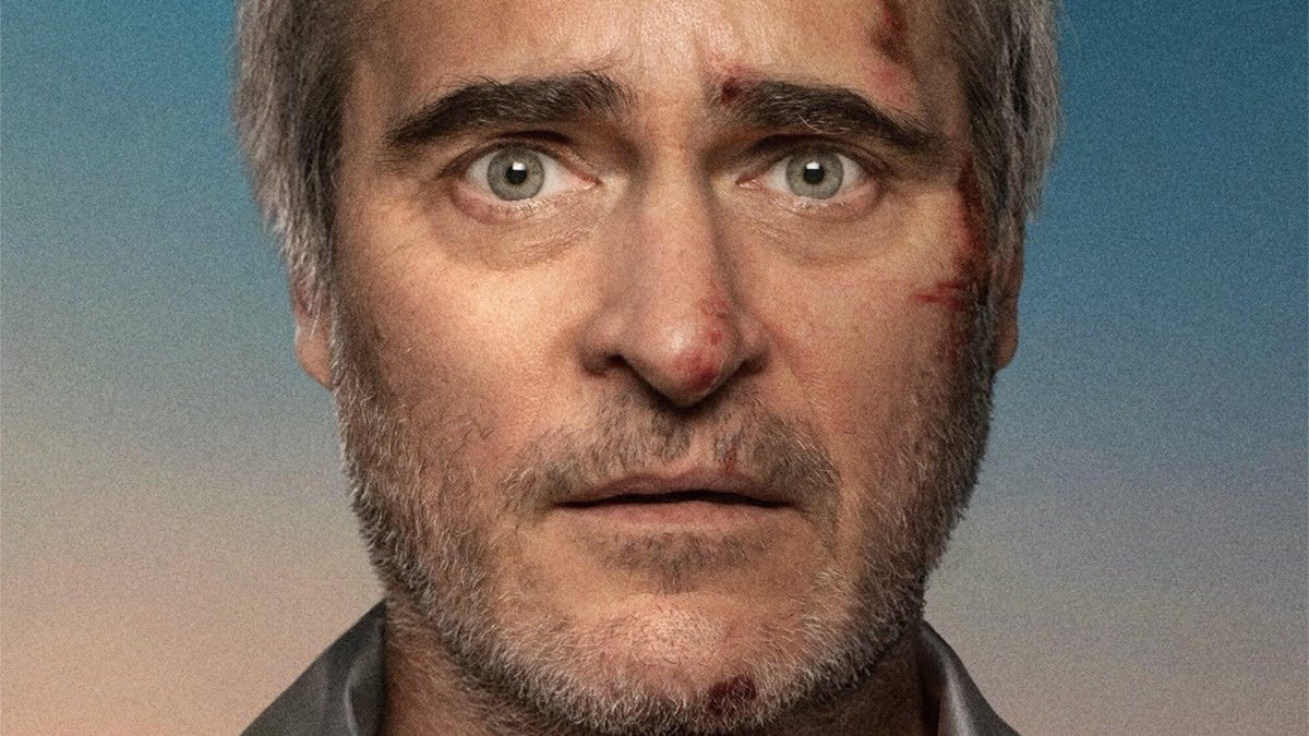 Still promotional image of the actor Joaquin Phoenix for the film Beau Is Afraid.