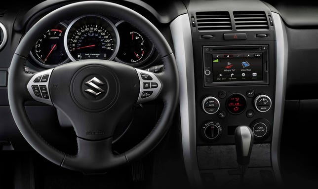 Garmin infotainment system in a Suzuki vehicle