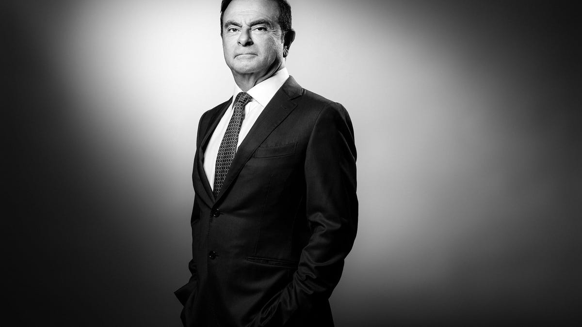 FRANCE-PORTRAIT-GHOSN-RENAULT-BLACK AND WHITE