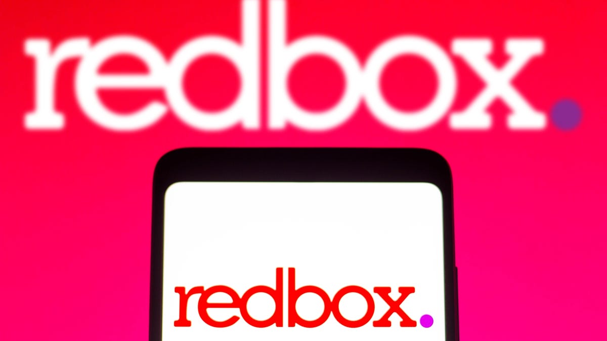 redbox logo on phone screen