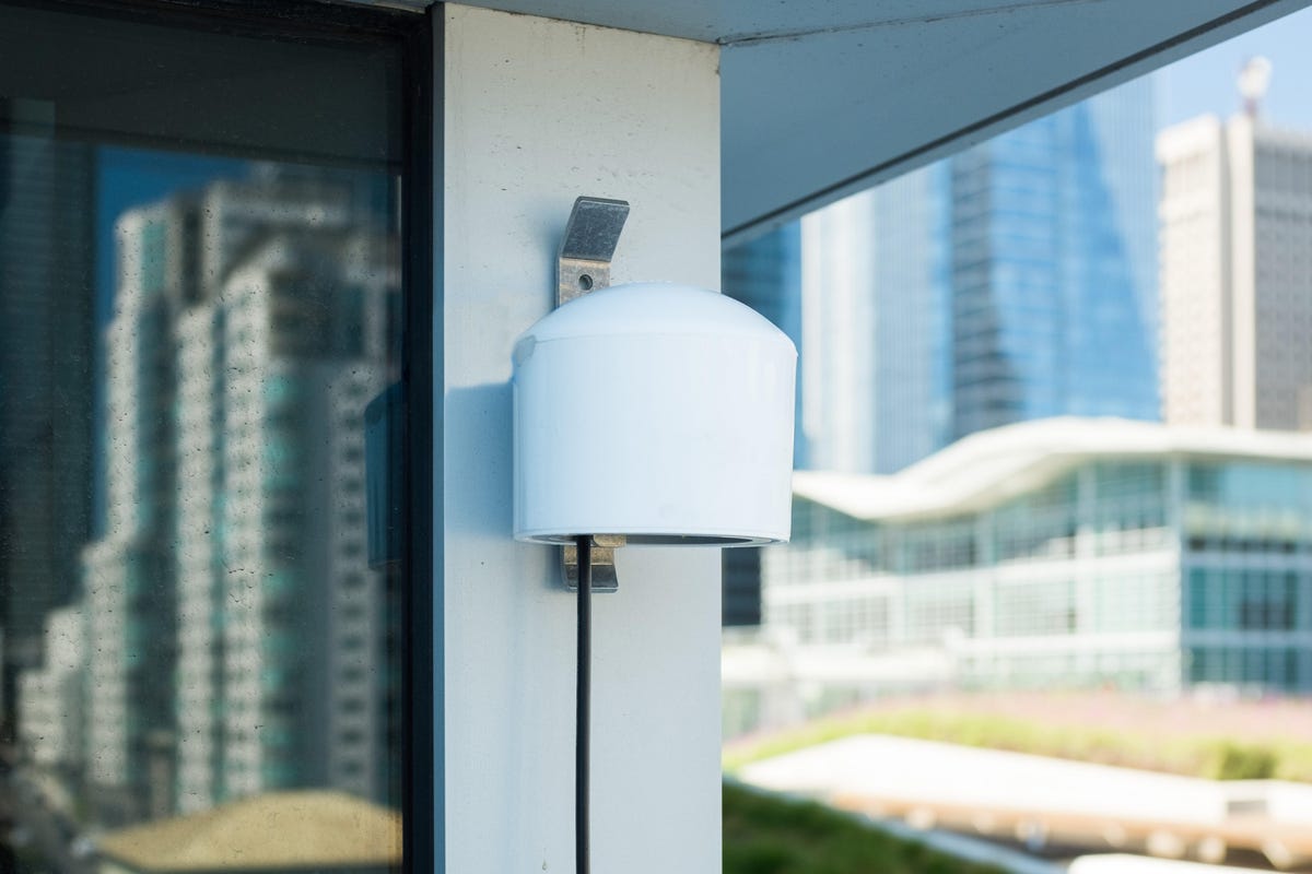 PurpleAir sensor can measure air quality indoors or outdoors.