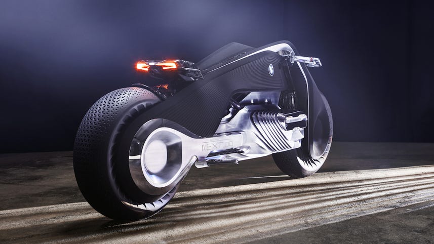 This BMW concept motorcycle won't let you fall