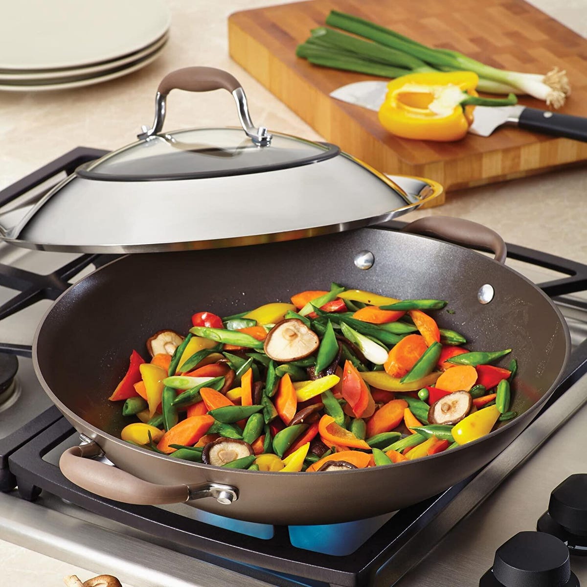 An Anolon wok is 50% off and sports a cool, modern aesthetic - CNET