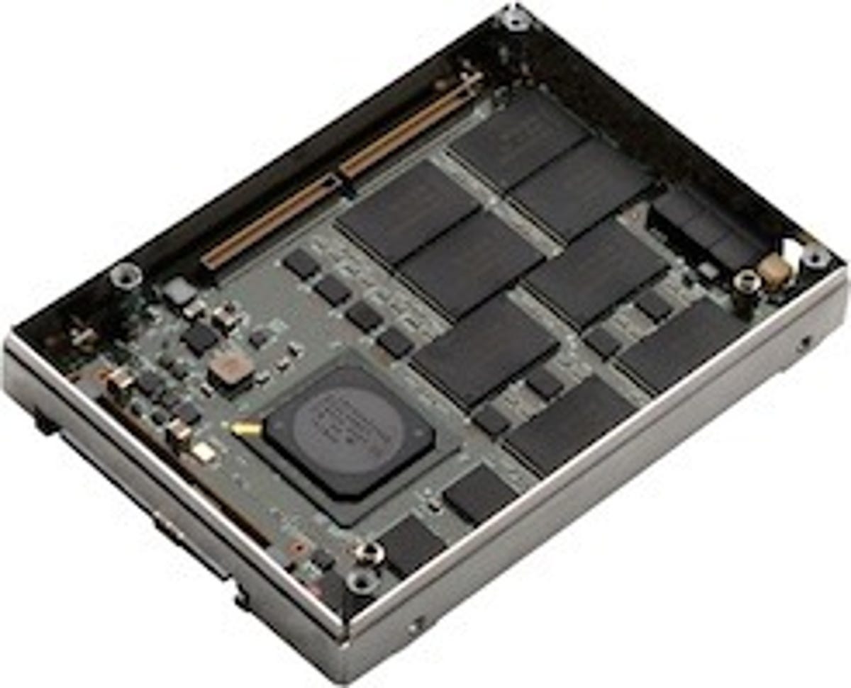 Hitachi's Ultrastar SSD400S solid-state drive is based on Intel flash chips.
