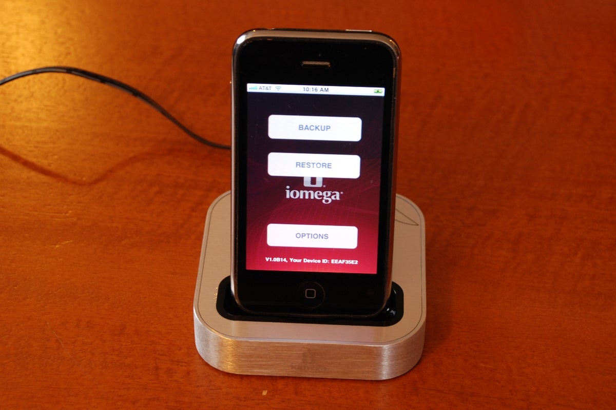 The Iomega SuperHero Dock Backup and Charger for iPhone might be a life  saver for some.