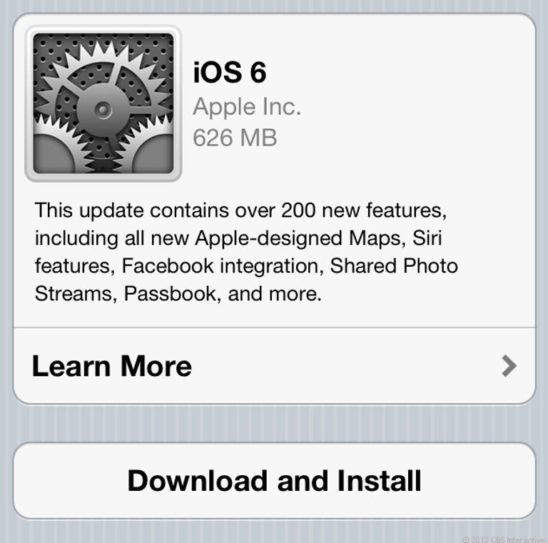 The update is more than 600MB for iPhone 4S users.