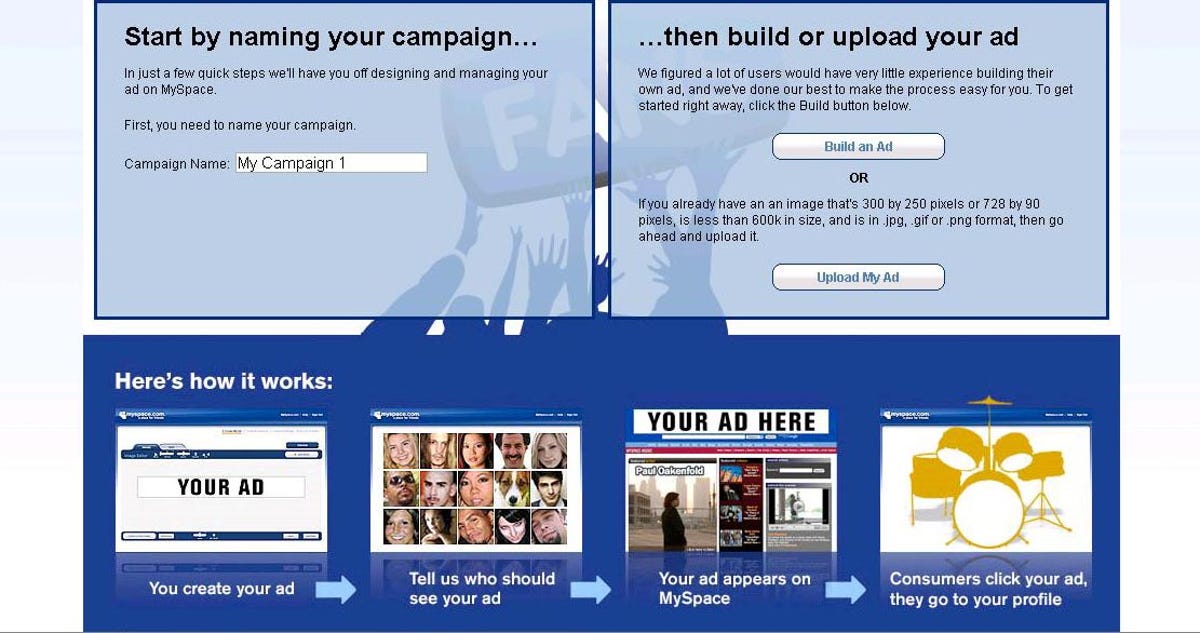 Creating an ad with MySpace's Self-Serve Ad Service