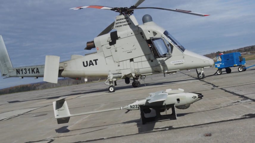 Autonomous drone helps unmanned helicopter fight fires (Tomorrow Daily 283)