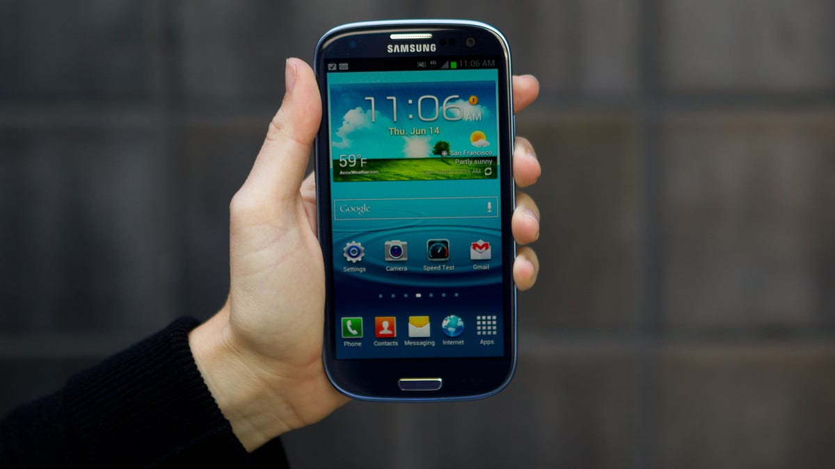 The Samsung Galaxy S3.