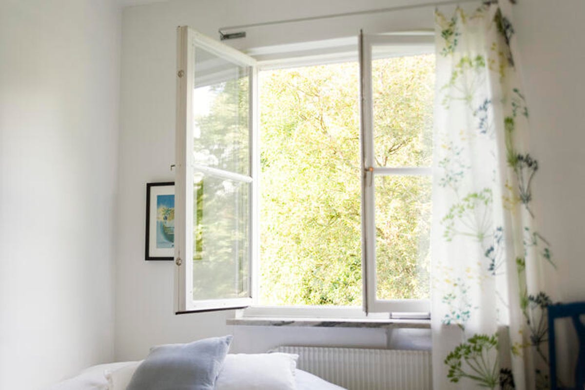 Open a window at night to help you sleep cooler. Hottest sleeper by the window.