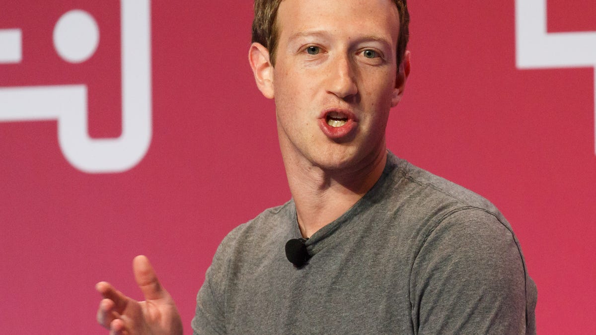 Facebook CEO ​Mark Zuckerberg speaks at Mobile World Congress 2016 in Barcelona, Spain.