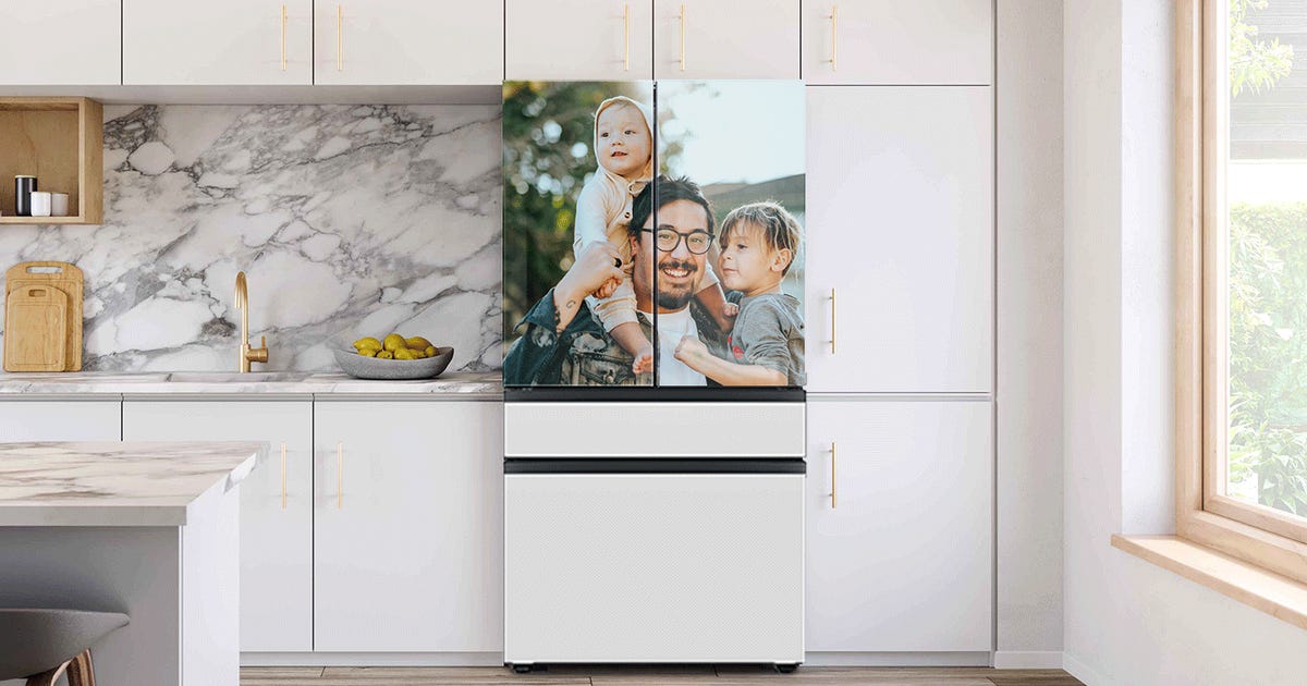 Samsung Wants to Wallpaper Your Next Fridge With Custom Art and Photos -  CNET