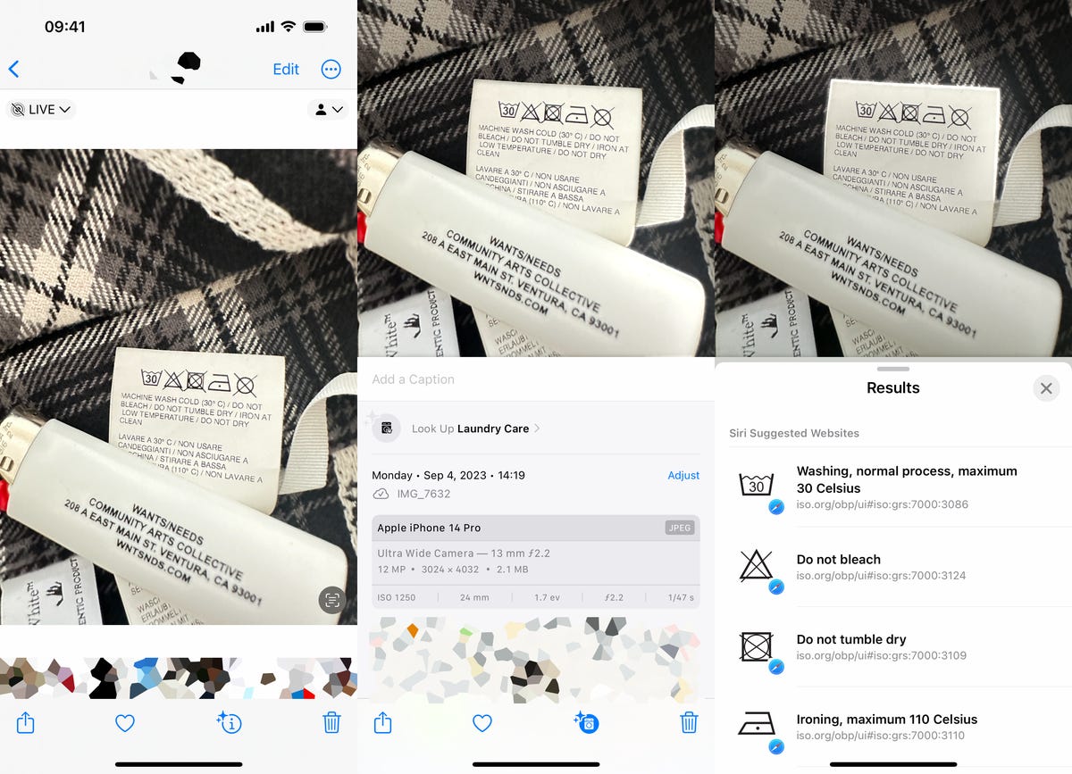 Scanning laundry codes on iOS 17